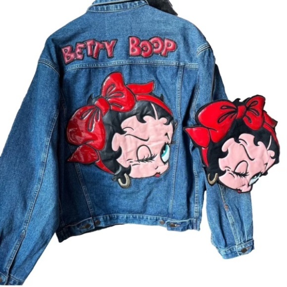 BOOP SET BAG COAT DENIM jacket and Crossbody bag by King Features 97 & 03 Gr…